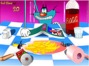 Click to Play Oggy's Fries
