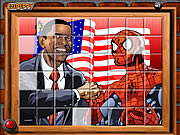 Click to Play Sort My Tiles Obama and Spiderman