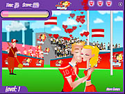 Click to Play Cheerleader First Kiss