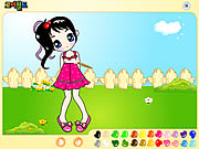 Click to Play Garden Girl Painting